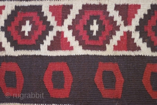 Pre-Columbian Nazca-Wari transitional mantle, Preu, 2 sigma C-14 dated to 660-717 and 743-766 AD, 46 x 53 inches, mounted, interlocking tapestry weave. In excellent condition.        