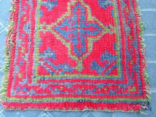 Small rug oushak turkey size:42x34-cm free shipping ask                         