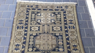 Caucasian rug have a reaiper size: 160x109-cm , synthetic colors faded.                      