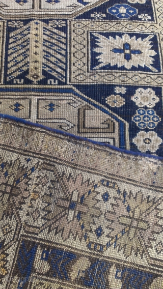 Caucasian rug have a reaiper size: 160x109-cm , synthetic colors faded.                      