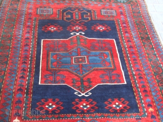  Kazak Caucasus Antique full pile size:185x143-cm / 72.8x56.2-inches
veg colors                       