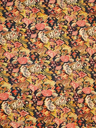 very fine high quality antique seneh kilim
seven color silk foundation and very good condition.


19th Century 


Size: 200x125cm

P.O.R                