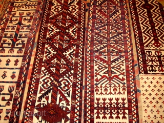 Fine quality antique antique Turkmen tent band

1300x46cm 

P.O.R

                         