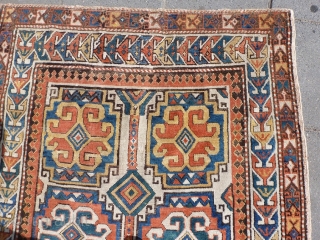 caucasian rug, 195x122cm, beautiful colors                            