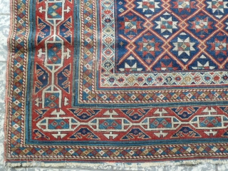 Beautifull Antique Shirvan Rug. Size 140 x 120. Comes with some condition issues.                    