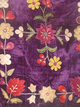 This beautiful patnoos posh is an early example of turkmen patch work  from northern Afghanistan.It's called patnoos posh because this piece was covering the gift tray for the wedding party.  