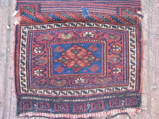 This is an old kurdish khorjin(saddlebag) good colors nice shiny wool                      