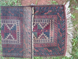 This beluch balisht with nice greens have very nice soft wool and its in a very good condition 18"x 37"             