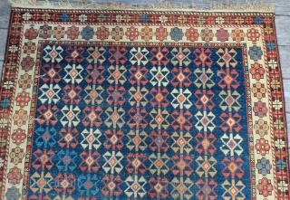 Late 19th Century Caucasian Rug 3.5 Ft. x 5 Ft.
This is the type of textile well-suited for wall display. Essentially the attributes that make this Caucasian rug so attractive are all still  ...