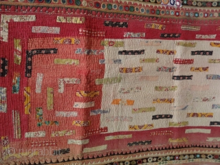 Embroidered and Printed Patch work Quilt From Dwaraka Region of Saurashtra Gujarat.India.very fine quilted and Patch work.Rare kind of Piece. ralli quilt
bengali kantha.vintage kantha quilts rare       