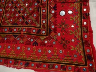 combination of soof anf kharak embroidery. fine condition rare piece from sodha (rajput) family of jaisalmer ,rajasthan. similiar piece is also seen in sindh region of infia and pakistan    