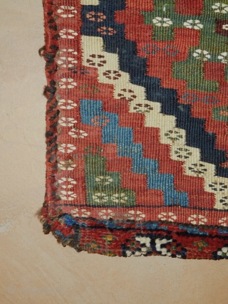 Persian Salt Bag 
circa 1890s-1910
wool and cotton 
overall in good shape as imaged 
15''x22''                   