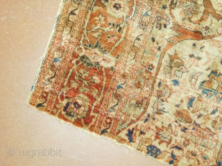 2'7''x4' Silk Heriz Fragment 
19th century                           