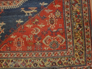 Central Persian saddle 30''x40''
superb condition 
re woven corner about 1'' square
                      