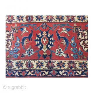 A gorgous Isfahan with sillk Highlights and silk foundation. Soft and magnificent carpet. cm 385x255                  