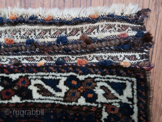 Large Baluch bag face.   wool on wool, ca;  92 x 82 cm.    clean.  old / antique.          