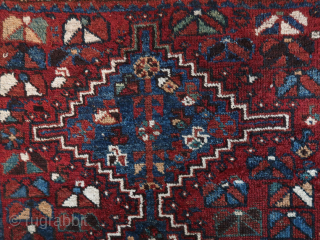 Small South Persian  tribal /  Veramin ? / Luri ?   Wool on wool . Ca ; 155 cm. x 110 cm. Cleaned  and  washed.  Old  ...