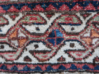 Bagface, ( Ghasghaie ? ) South Persian Tribal ( ? ). Ca; 58 cm. x 48 cm. Thick, sturdy, wool on wool, some other fibers, cotton.  different types of colors.   ...