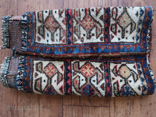 Bagface, ( Ghasghaie ? ) South Persian Tribal ( ? ). Ca; 58 cm. x 48 cm. Thick, sturdy, wool on wool, some other fibers, cotton.  different types of colors.   ...