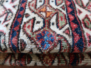 Bagface, ( Ghasghaie ? ) South Persian Tribal ( ? ). Ca; 58 cm. x 48 cm. Thick, sturdy, wool on wool, some other fibers, cotton.  different types of colors.   ...