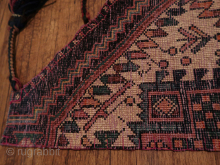 Fragment ( plural ) . Afshar ? . Turkic ? .  Ca; 99 cm. x 54 cm.  Wool, wool, cotton. 
Old/antique.          