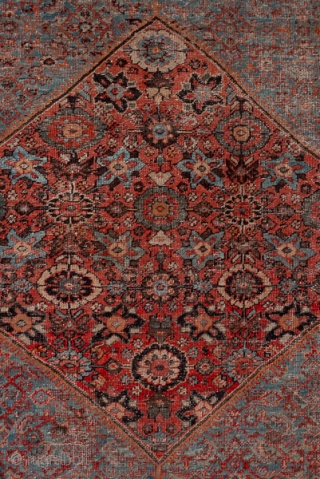 Mahal Carpet

13.0 x 18.9
3.96 x 5.76

A soft red tangerine flower border frames the putty toned field with its small Herati design and the corners and medallion with a medium scale rosette pattern  ...