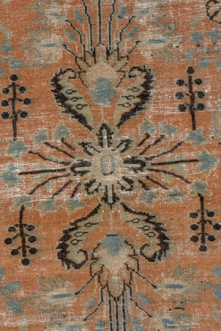 Mahal Carpet

8.7 x 12.0
2.65 x 3.65

This predominantly light coloured west Persian village carpet has a burnt pale apricot field with a spacious, large pattern design of rosettes, floral sprays and small   ...