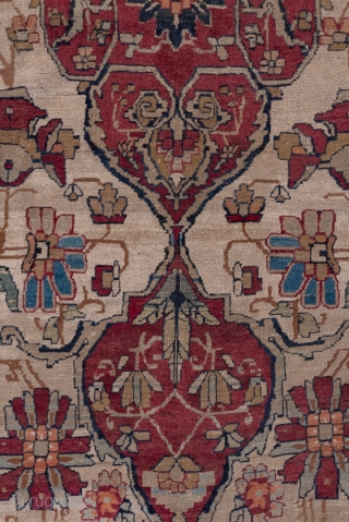 Kerman Carpet

11.3 x 16.0
3.44 x 4.87
If a Kerman is old enough, it is often termed a 'Lavar' from the town near Kerman which woven some of the best antique pieces. The drawing  ...