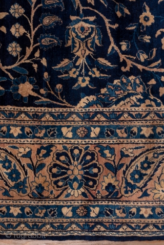 Kerman Carpet

9.9 x 18.3
3.01 x 5.57
This attractive SE Persian  town carpet is finely woven  with soft, but resilient, pile wool, and features a deep indigo ground with an allover pattern  ...