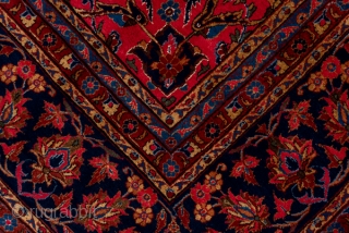 Kashan Carpet

8.8 x 12.0
2.68 x 3.65
 
This very  good condition central Persian city carpet shows a very slightly abrashed ruby red field with a tonally en suite medallion defined by dark  ...