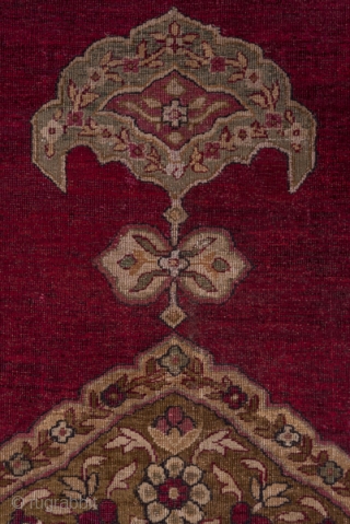 Amritsar Carpet

9.8 by 13.6
2.98 x 4.14

The deep wine red open field of this well-woven Indian  city carpet features aa scalloped ogival layered medallion with sharp pendants set within matching ivory corners.  ...