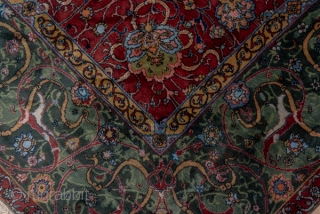 Indian Carpet

12.0 x 15.0
3.65 x 4.57

Not Agra, but just as good with a warm red field displaying an allover pattern of serpentine cloudbands, two layers of vinery trellises, and various palmettes. Detail  ...
