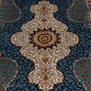 Oriental Persian Design Silk Rug                            