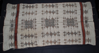 Old african Fulani blanket , 264cmX130cm , 20th century ,  some restorations , need to be wash.               