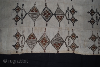 Old african Fulani blanket , 264cmX130cm , 20th century ,  some restorations , need to be wash.               