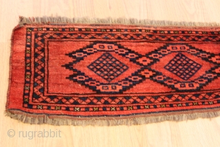 TURKMEN Torba perfect, natural colors, good condition,19th century 
size 1.25cm x0.30cm                      