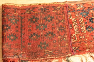 Turkmen Torba.Natural colors.19th Century.Good Condition.soft wool.finely woven. No repair.Clean and hand washed.size 1.70cm x 0.45cm                  