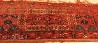 Turkmen Torba.Natural colors.19th Century.Good Condition.soft wool.finely woven. No repair.Clean and hand washed.size 1.70cm x 0.45cm                  