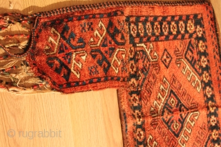 TURKMEN Penjerelik . turkman hung on the door of the house yoruk . Natural color .  19th Century .  Good Condition . Clean and hand washed . 
size 1.40cm x  ...