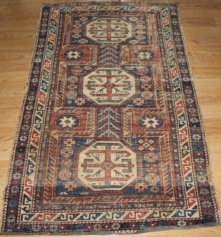 Caucasian Shirvan rug.circa 1870 . size 1.60cm x 0.97cm                        