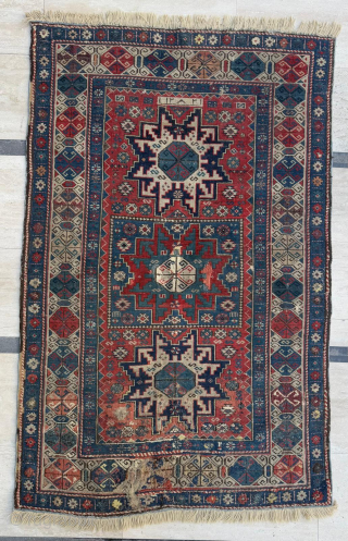 Caucasian Lezghi Shirvan İt Has Dated 1865 , size 95 x 150 cm. Please send me directly mail. 
emreaydin10@icloud.com              