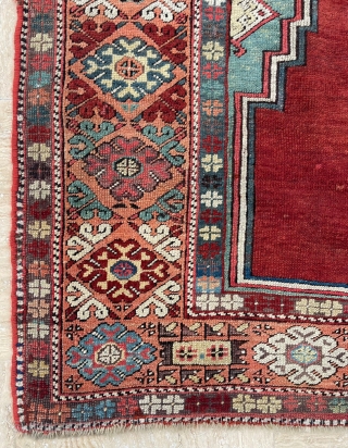 Karapinar Prayer Rug Circa 1850 size 115x135 cm. There is a problem with my Rugrabbit Account. Please send me private mail. emreaydin10@icloud.com           