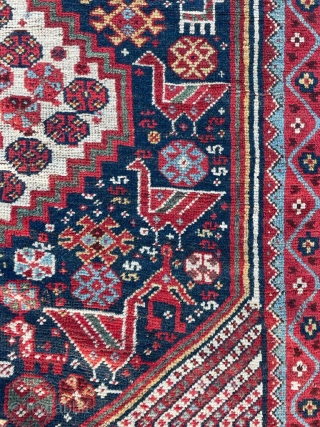 Khamse Rug Circa 1880 size 173x272 cm. There is a problem with my Rugrabbit Account. Please send me private mail. emreaydin10@icloud.com            