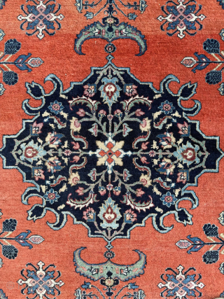 19th Century Signed Ferahan Rug, in good condition, size 126x194 cm. Please send me directly mail. 
emreaydin10@icloud.com

0090+ 544 374 10 98            