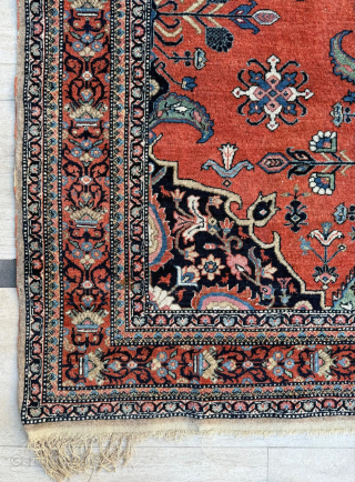 19th Century Signed Ferahan Rug, in good condition, size 126x194 cm. Please send me directly mail. 
emreaydin10@icloud.com

0090+ 544 374 10 98            