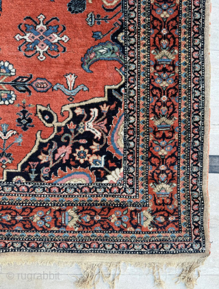 19th Century Signed Ferahan Rug, in good condition, size 126x194 cm. Please send me directly mail. 
emreaydin10@icloud.com

0090+ 544 374 10 98            