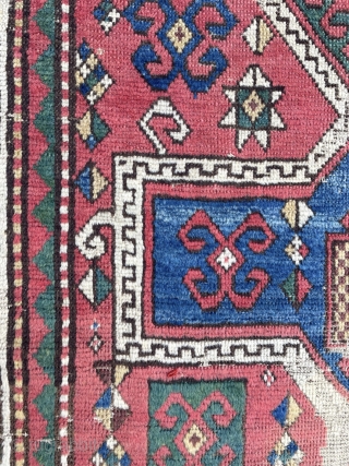 Caucasian Prayer Rug Circa 1850 size 105x180 cm                         