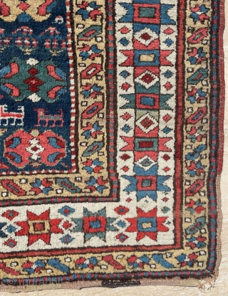 Middle of the 19th Century Shahsevan Rug size 117x280 cm. It has very nice colors and Rare design               