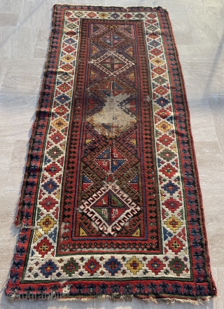 Caucasian Rug Circa 1860 size 110x250 cm                          