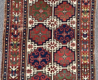 Moghan Kazak Rug Dated 1292 - 1875 size 130x250 cm                       